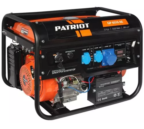 Бензиновый генератор PATRIOT GP 6510AE с АВР