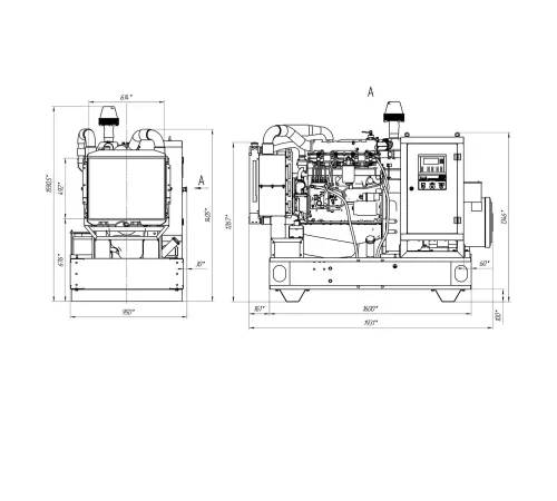 Дизельный генератор ПСМ АД-60 (ММЗ) с АВР