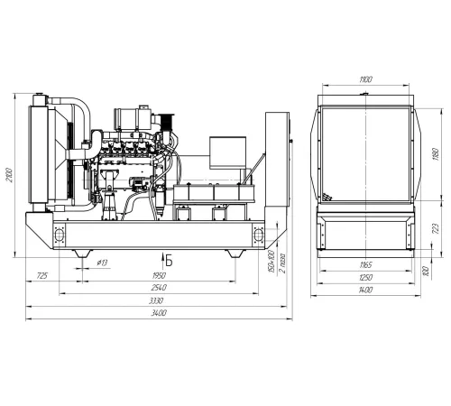 Дизельный генератор ПСМ ADDo-320 в контейнере с АВР