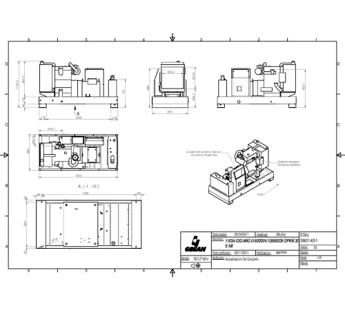 Дизельный генератор Gesan DPB 35 E