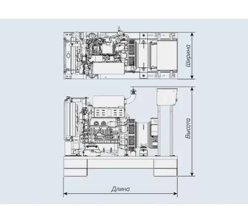 Дизельный генератор Yanmar YH 440 DTLA-5R в контейнере с АВР